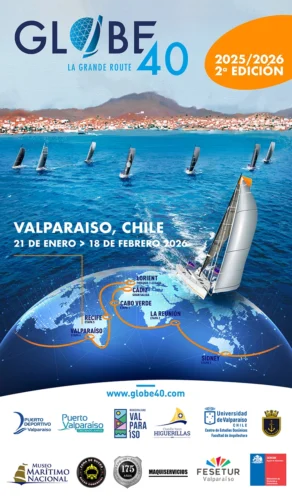 Afiche Globe 40 Valparaíso